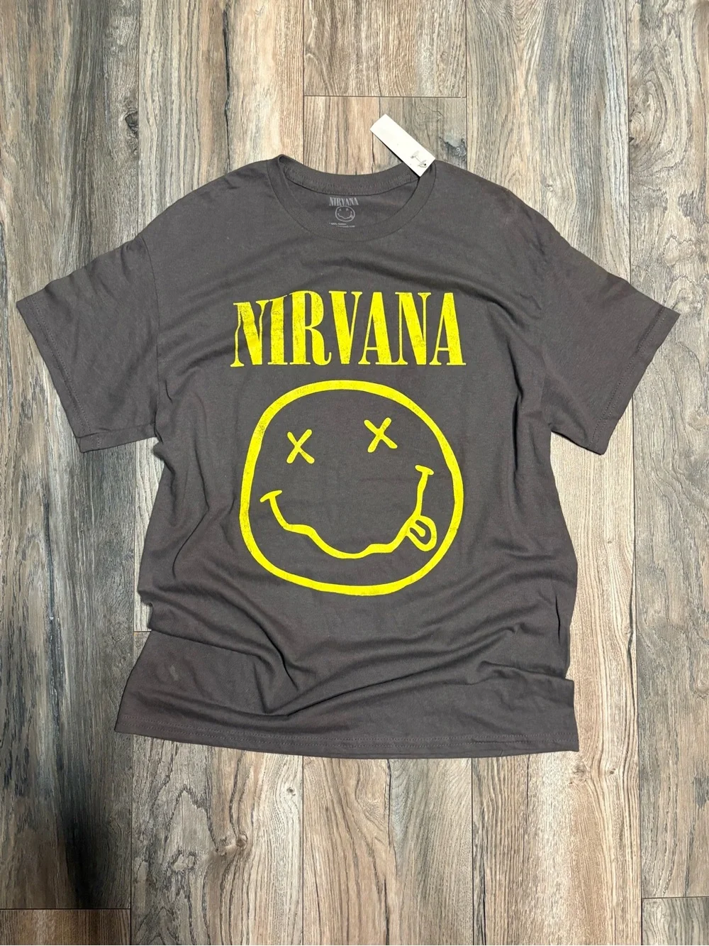 NIRVANA Grey graphic tee shirt